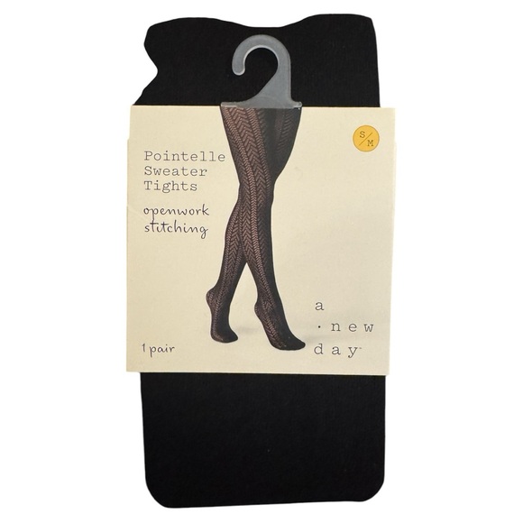 A New Day Black Tights - Picture 1 of 2